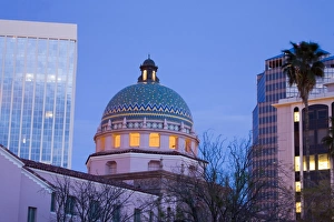 Radiant Prints: Pima County Courthouse and skyscrapers