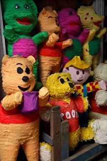 Vibrant Colour Prints: Pinata figures, Nicaragua, Central America