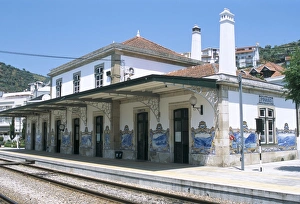 Azulejos Prints: Pinhao railway station