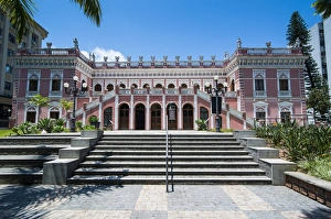 Pink Cruz e Sousa palace in Florianopolis, Santa Catarina State, Brazil, South America