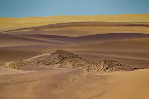 Angola Prints: Pink sand dunes, Namibe (Namib) desert, Iona National Park, Namibe, Angola, Africa