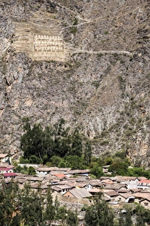 Pinkullyuna Inca Storehouses above Ollantaytambo, Sacred Valley of the Incas (Urubamba Valley)