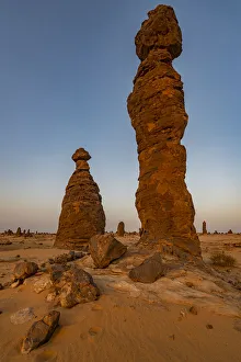 Al Ula Prints: Pinnacles, Algharameel rock formations, Al Ula, Kingdom of Saudi Arabia, Middle East