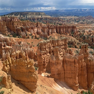 Inspiration Point Prints: Pinnacles and rock formations caused by erosion viewed