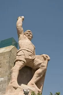 Pipila monument statue on hill in Guanajuato, Guanajuato State, Mexico, North America