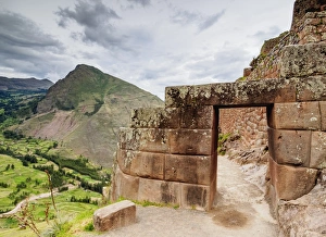 Inca Prints: Pisac Ruins, Sacred Valley, Cusco Region, Peru, South America