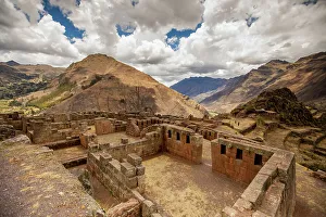 Sacred Valley Prints: Pisaq Ruins, Sacred Valley, Peru, South America