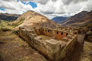 Sacred Valley Prints: Pisaq Ruins, Sacred Valley, Peru, South America
