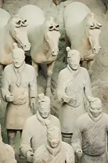 Pit 1 of Mausoleum of the First Qin Emperor housed in The Museum of the Terracotta Warriors