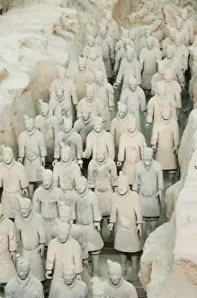 Pit 1 of Mausoleum of the First Qin Emperor housed in The Museum of the Terracotta Warriors