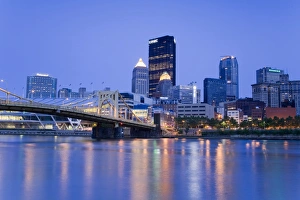 Pittsburgh skyline and the Allegheny River, Pittsburgh, Pennsylvania, United States of America