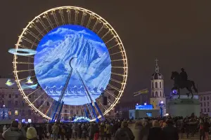 Big Wheel Prints: Place Bellecour, Fete des Lumieres (Festival of Lights) laser show