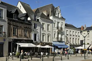 Amboise Prints: Place Michel Debre, Amboise, UNESCO World Heritage Site