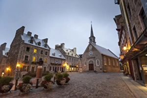 Quebec Prints: Place Royale, Quebec City, Province of Quebec, Canada, North America