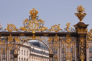 Gilded Prints: Place Stanislas, UNESCO World Heritage Site, Nancy, Meurthe-et-Moselle, France, Europe