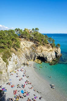 Finistere Prints: Plage de l ile Vierge beach (Pointe Saint-Hernot), Presqu ile de Crozon, Parc Naturel