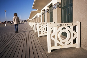 Board Walk Prints: Planches (boardwalks), Pompeian baths, Deauville, Basse Normandie (Normandy)