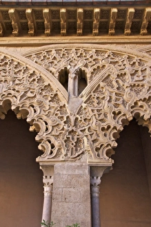 Décor Prints: Detail of plaster decor in the garden gallery dating from the 15th century