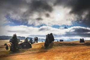 Bolzano Prints: The plateau of Seiser Alm during autumn, Seiser Alm, Dolomites, province of Bolzano