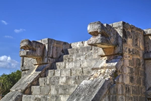 Classic Period Prints: Platform of the Eagles and Jaguars, Chichen Itza, UNESCO World Heritage Site, Yucatan