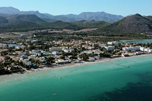 Mallorca Prints: Platja d Alcudia, Mallorca, Balearic Islands, Spain, Mediterranean, Europe
