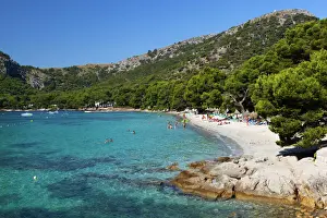 Vacations Prints: Platja Formentor, near Port de Pollenca (Puerto Pollensa), Mallorca (Majorca)