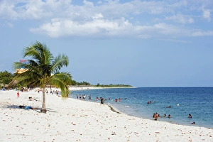 Trinidad Prints: Playa Ancon, beach resort, Trinidad, Cuba, West Indies, Caribbean, Central America
