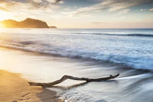 Washed Up Prints: Playa Buena Vista Beach at sunrise, Guanacaste Province, Costa Rica, Central America