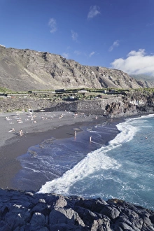 La Palma Prints: Playa de Charco Verde beach, Puerto Naos, La Palma, Canary Islands, Spain, Atlantic