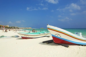 Quintana Roo Prints: Playa del Carmen beach, Quintana Roo state, Mexico, North America