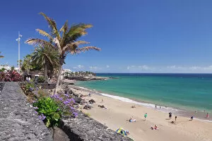 Holidays Gallery: Playa Grande Beach, Puerto del Carmen, Lanzarote, Canary Islands, Spain, Atlantic, Europe