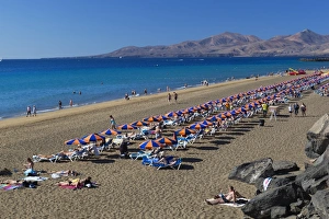 Playa Grande, Puerto del Carmen, Lanzarote, Canary Islands, Spain, Atlantic, Europe