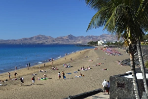 Holidays Prints: Playa Grande, Puerto del Carmen, Lanzarote, Canary Islands, Spain