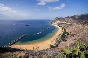 Tenerife Prints: Playa de las Teresitas, San Andres, Tenerife, Canary Islands, Spain, Atlantic, Europe