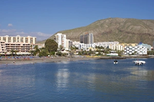 Tenerife Prints: Playa de Los Cristianos, Los Cristianos, Tenerife, Canary Islands, Spain