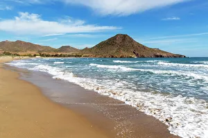 Beachfront Prints: Playa de los Genoveses sandy beach