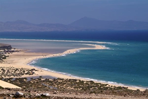 Canaries Prints: Playas de Sotavento, Fuerteventura, Canary Islands, Spain, Atlantic, Europe