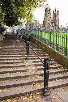 Railing Gallery: Playfair Steps, Edinburgh, Lothian, Scotland, United Kingdom, Europe