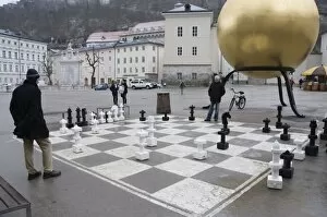 Images Dated 15th February 2008: Playing chess, Salzburg, Austria, Europe