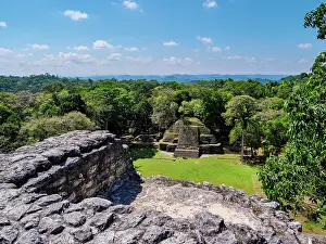 Caracol Prints: Plaza B, view from Caana, Caracol Archaeological Site, Cayo District, Belize