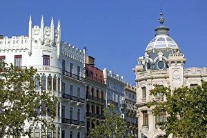 Images Dated 18th February 2001: Plaza del Ayuntamiento (City Hall Square), Valencia, Spain, Europe