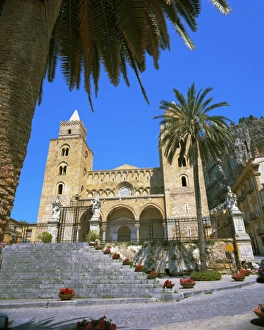 Cefalu Prints: Plaza del Duomo (Cathedral)