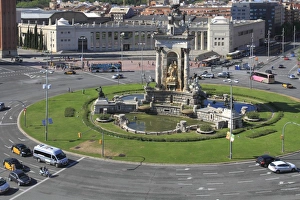 Plaza Espana, Barcelona, Catalunya, Spain, Europe