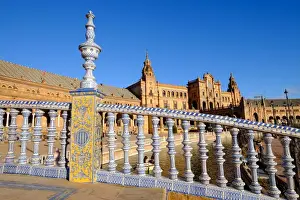 Plaza de Espana, built for the Ibero-American Exposition of 1929, Seville, Andalucia