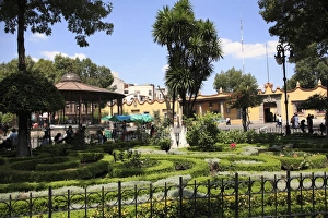 Mexico City Prints: Plaza Hidalgo, Coyoacan, Mexico City, Mexico, North America