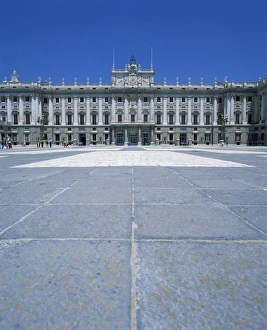 Palacio Real Prints: The Plaza de la Armeria in the Palacio Real built between