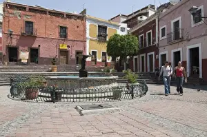 Guanajuato Prints: Plaza de los Angeles in Guanajuato, a UNESCO World Heritage Site, Guanajuato State