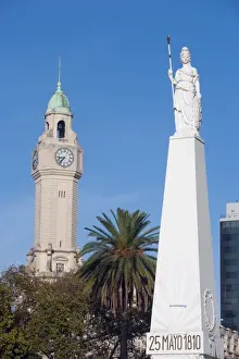 Stone Sculpture Prints: Plaza de Mayo, Buenos Aires, Argentina, South America