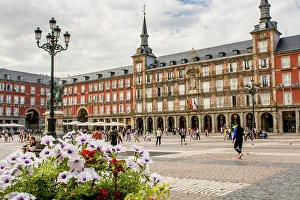 Madrid Prints: Plaza Mayor and Casa de la Panaderia, Madrid, Spain, Europe