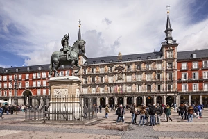 Plaza Mayor in Madrid, Spain, Europe